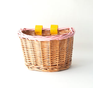 white basket for bike