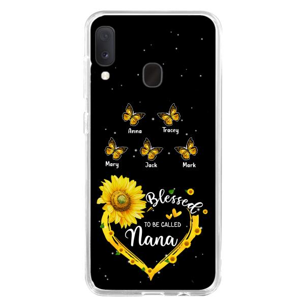 Custom Personalized Grandma Butterfly Phone Case For iPhone and Samsung - Gift Idea For Grandma - Blessed To Be Called Grandma