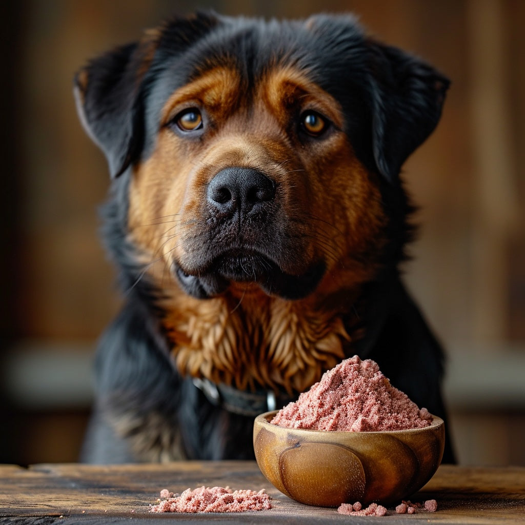 Chiens protéinés à base d'isolat de bœuf