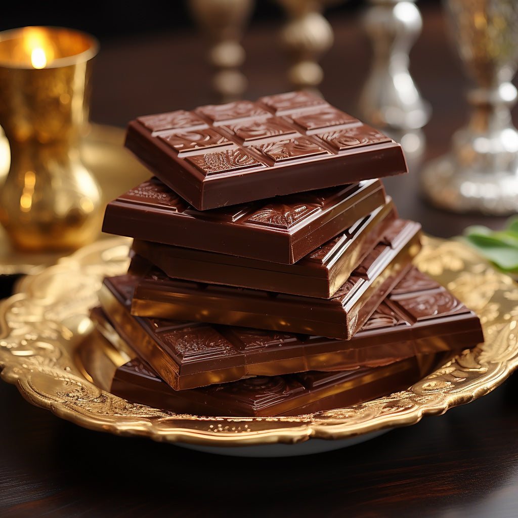 Nutriments nutritionnels pour assiettes de chocolat à l'épicatéchine