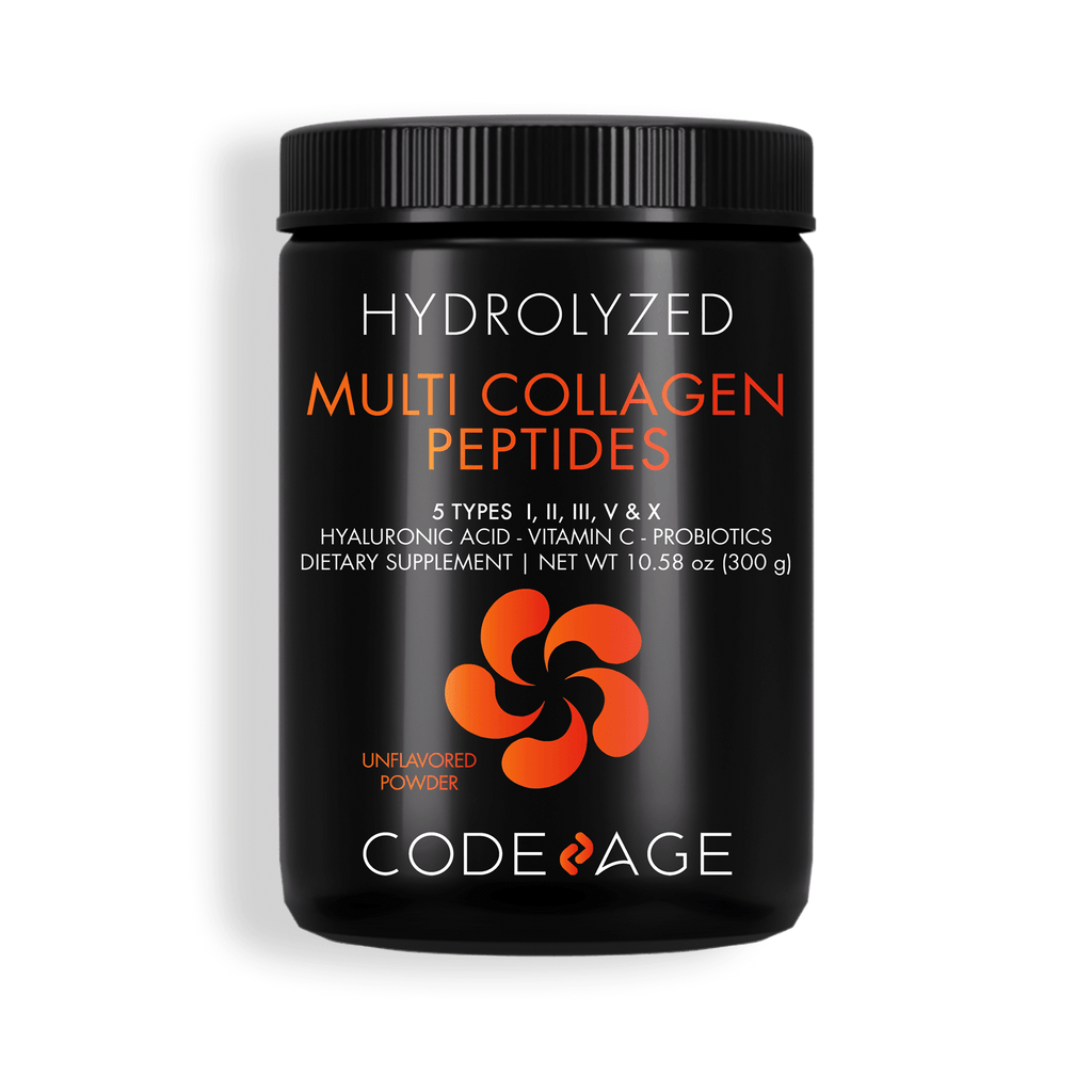 Polvo multi de los probióticos del ácido hialurónico de la vitamina C de los péptidos del colágeno de Codeage