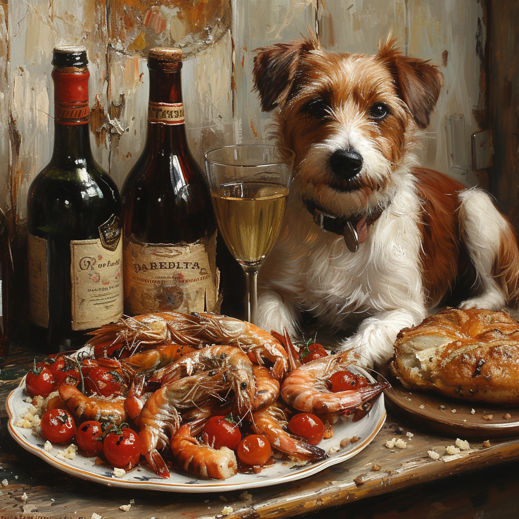Dogs shrimps nutrition