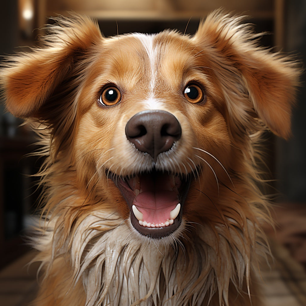 Perros sonrientes masticables de nutrición saludable