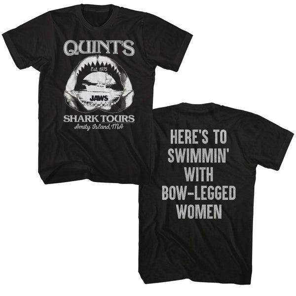 Jaws - Quints Quote | Black S/S Adult T-Shirt ***F&B*** - Coastline Mall