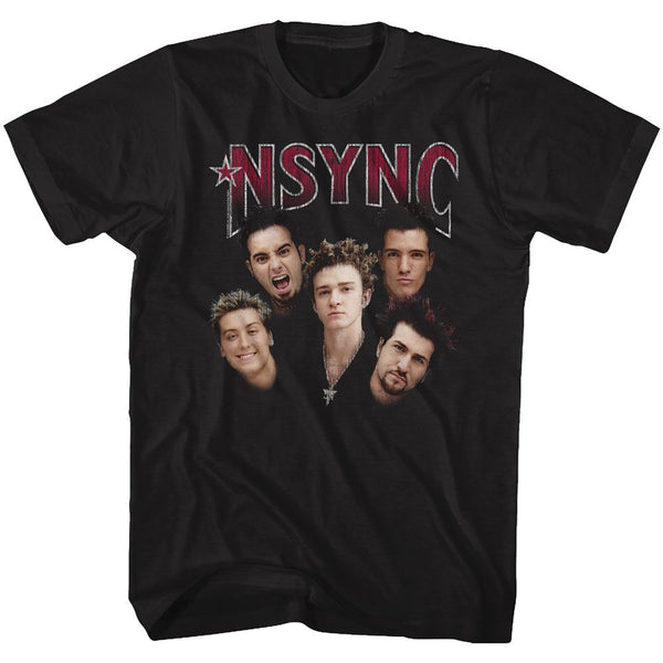NSYNC-Group Shot-Black Adult S/S Tshirt - Coastline Mall