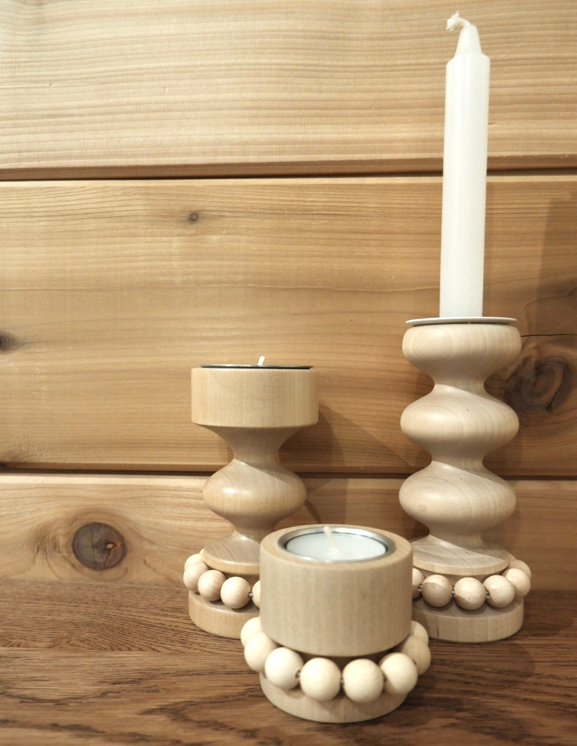 Aarikka wooden candle holders 