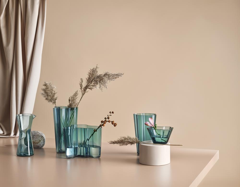 Iittala Alvar Aalto Collection New Sea Blue Color