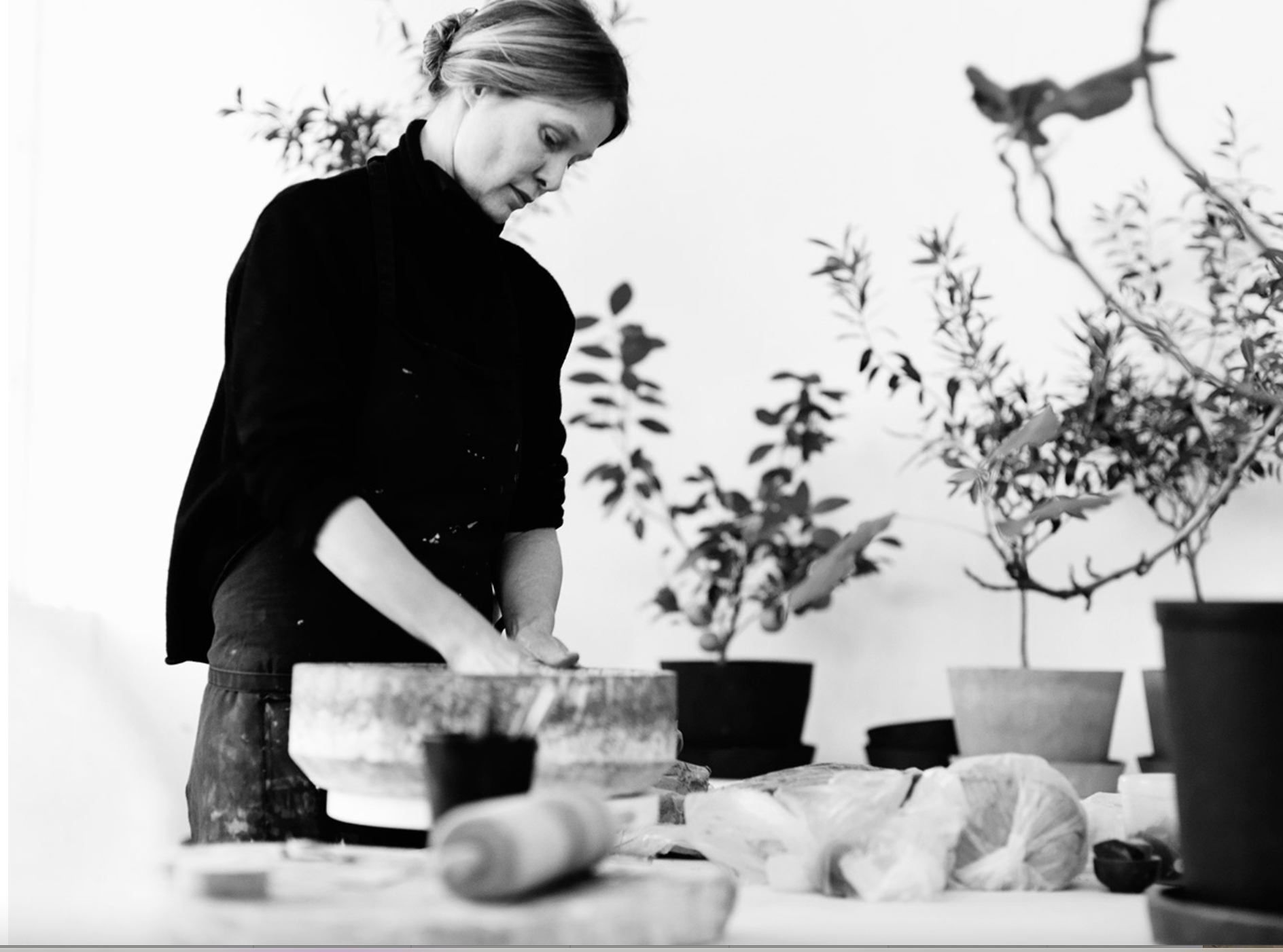 Carina Seth Andersson in her studio