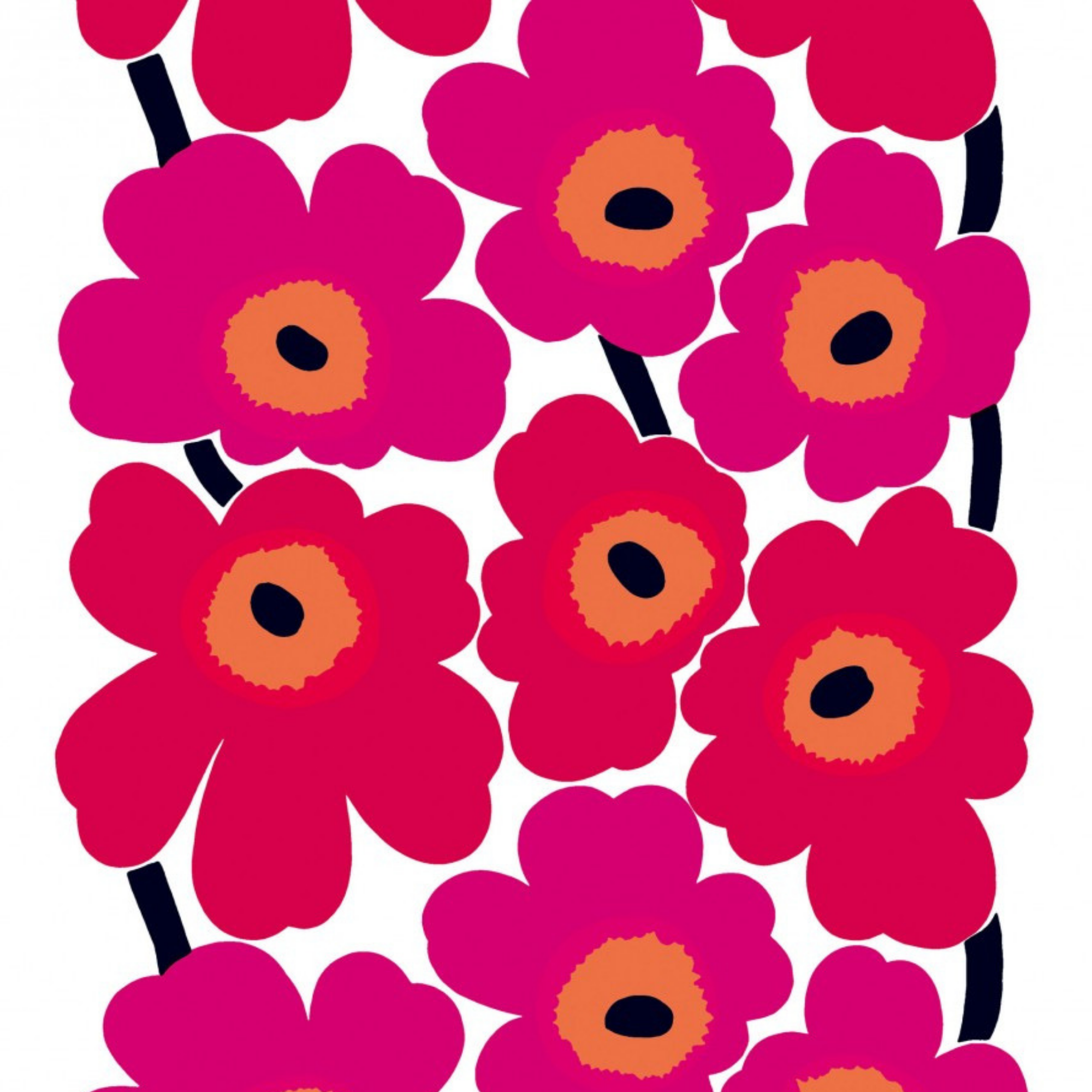 marimekko unikko (poppy) cotton fabric