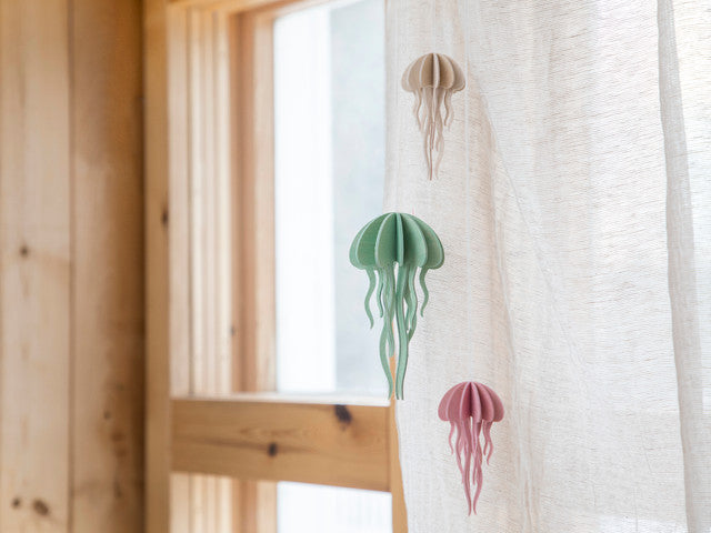 Lovi Finland Jellyfish wooden decorations