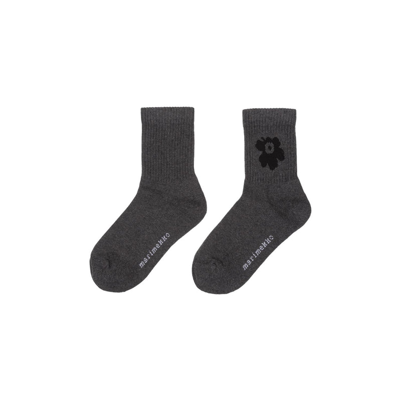 Marimekko PUIKEA UNIKKO Grey Unisex Tennis Socks | NØRDIK