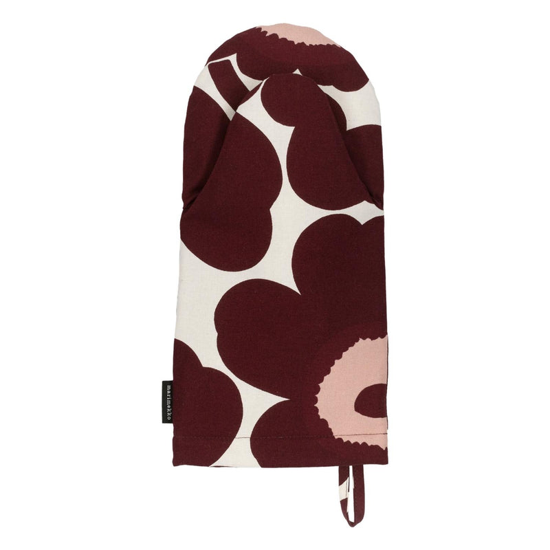 Marimekko PIENI UNIKKO Burgundy Pink Oven Mitten | NØRDIK