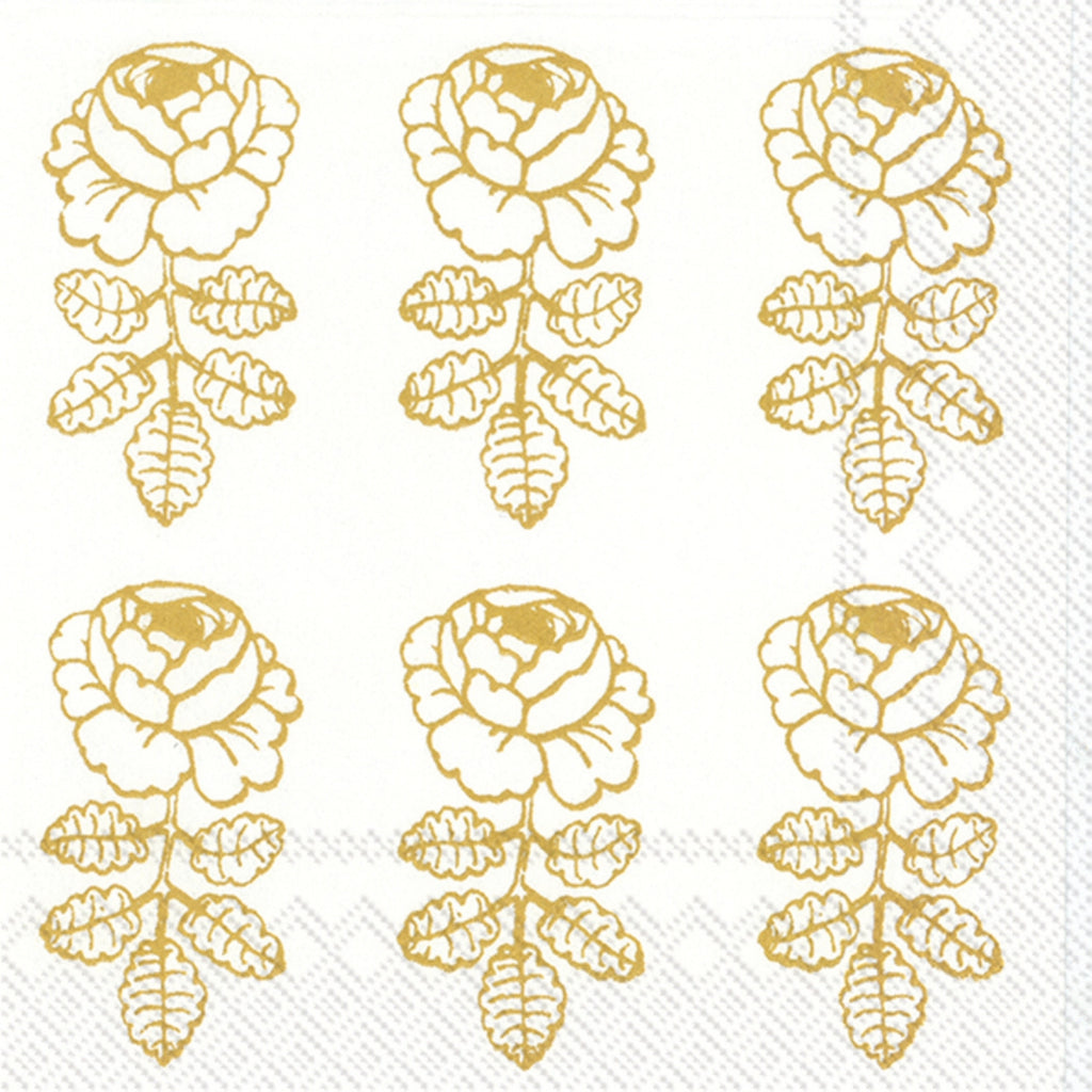 Marimekko VIHKIRUUSU Gold Lunch Napkins 