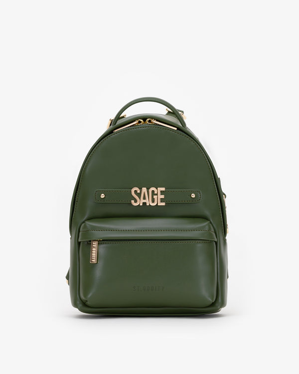 Mini Backpack in Black/Gold with Personalised Hardware – St. Oddity