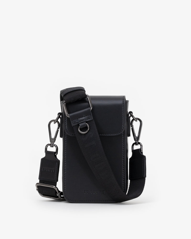 Side Bag with Street Strap in Black/Gunmetal – St. Oddity
