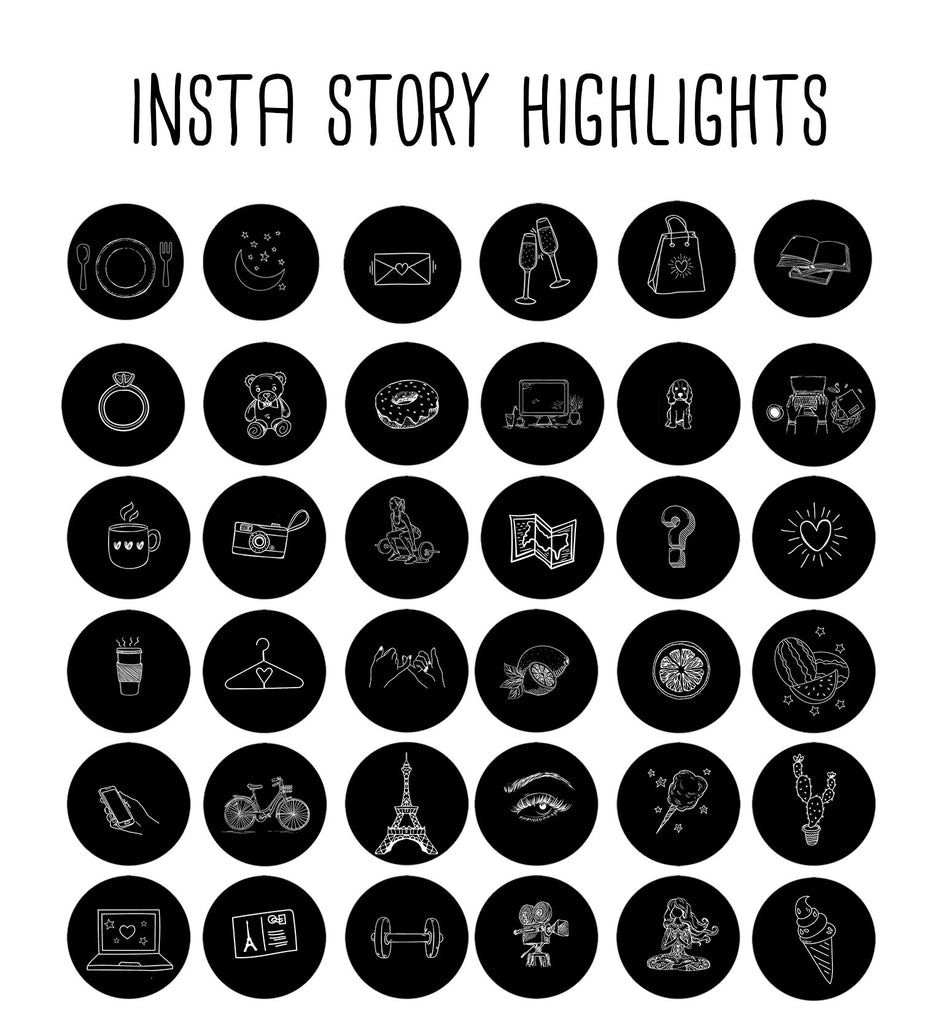 icon instagram black instagram highlight cover