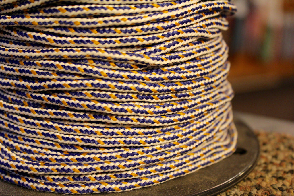 blue and yellow shoelaces