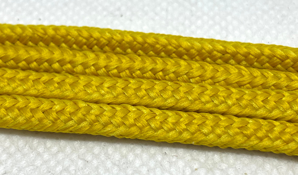 yellow round shoelaces