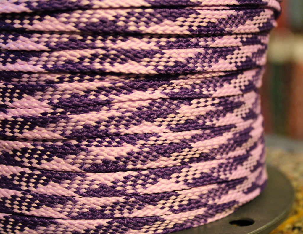 pink and purple shoelaces