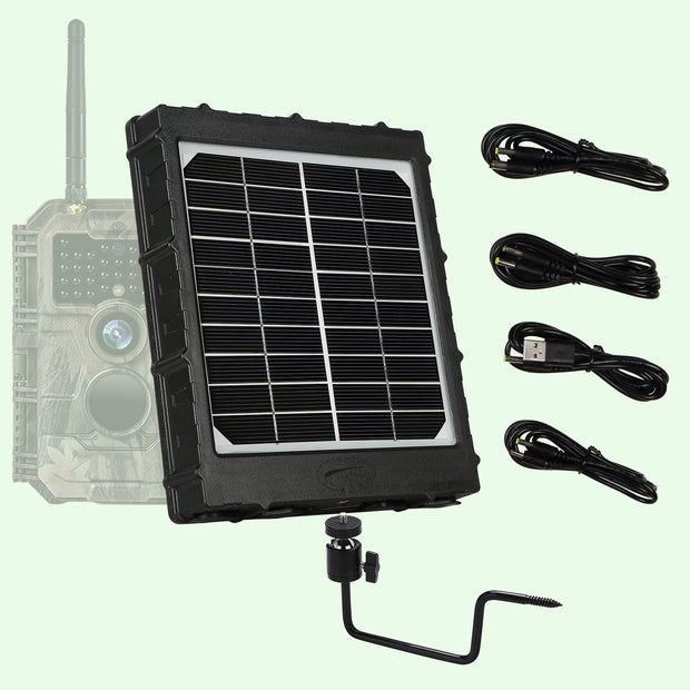 Solar Panel Kit 12V/6V/9V with 8000mAH Rechargeable Lithium Battery,  Outdoor Waterproof for All Hunting Wildlife Cameras, Game& Trail Cameras |  BL8000 – BlazeVideo USA