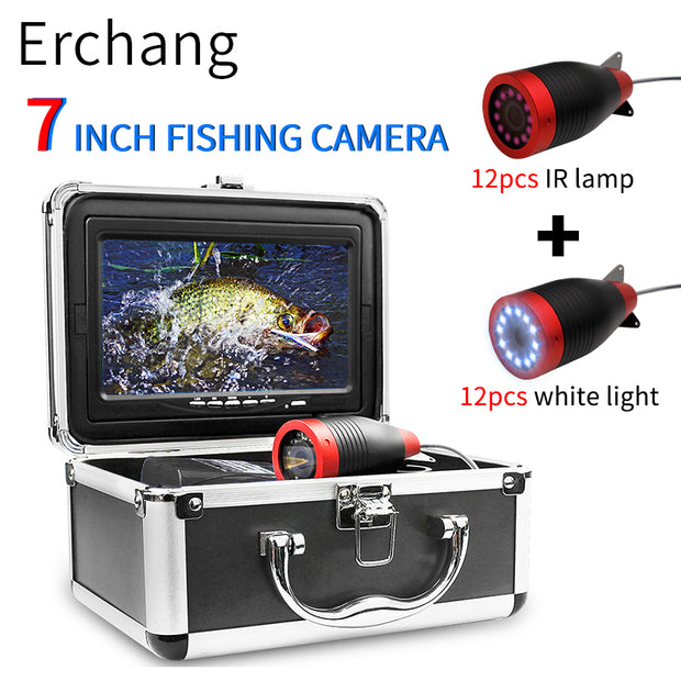 Walbest Portable Lake Sea Fishing Smart Fish Finder, Depth Alarm Wireless Sonar Sensor, Fishing Device Fishfinder, Red
