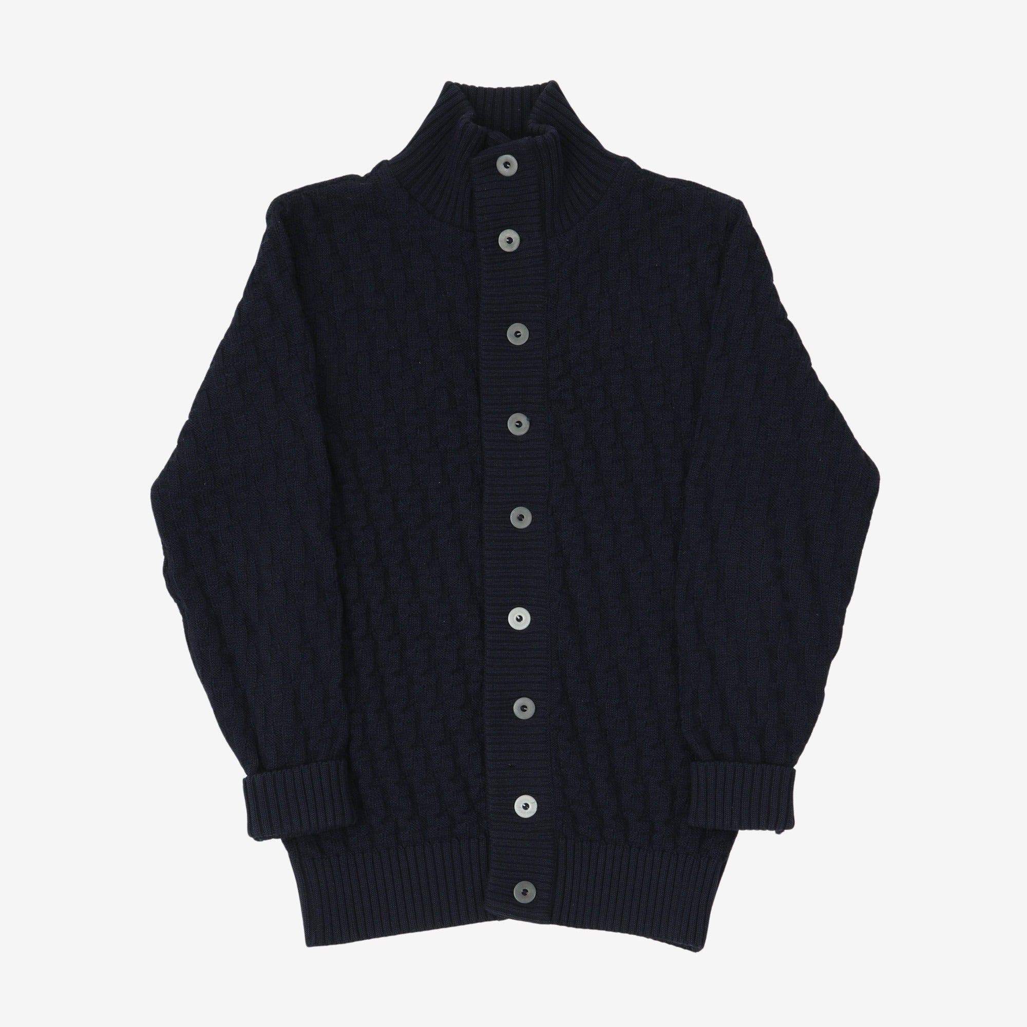 Image of Stark Textured Virgin Wool Cardigan