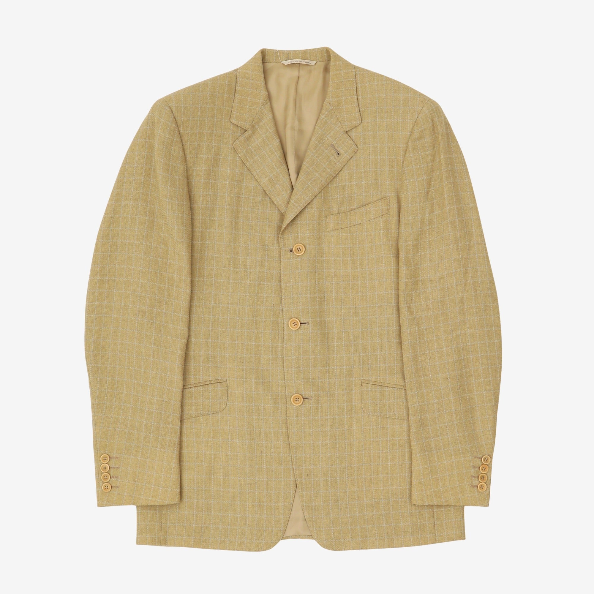 Image of Wool Check Blazer