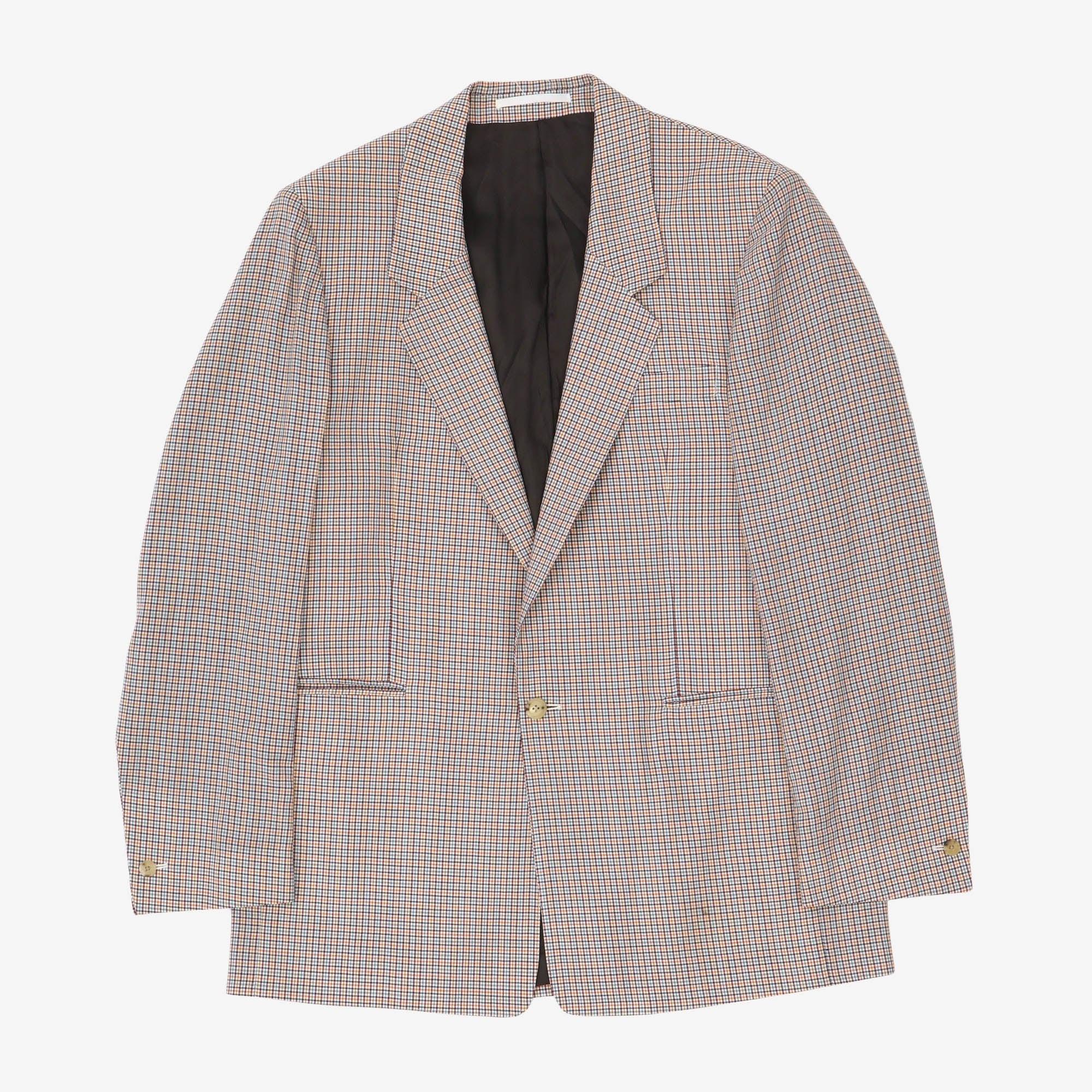 Image of Check Wool Blazer