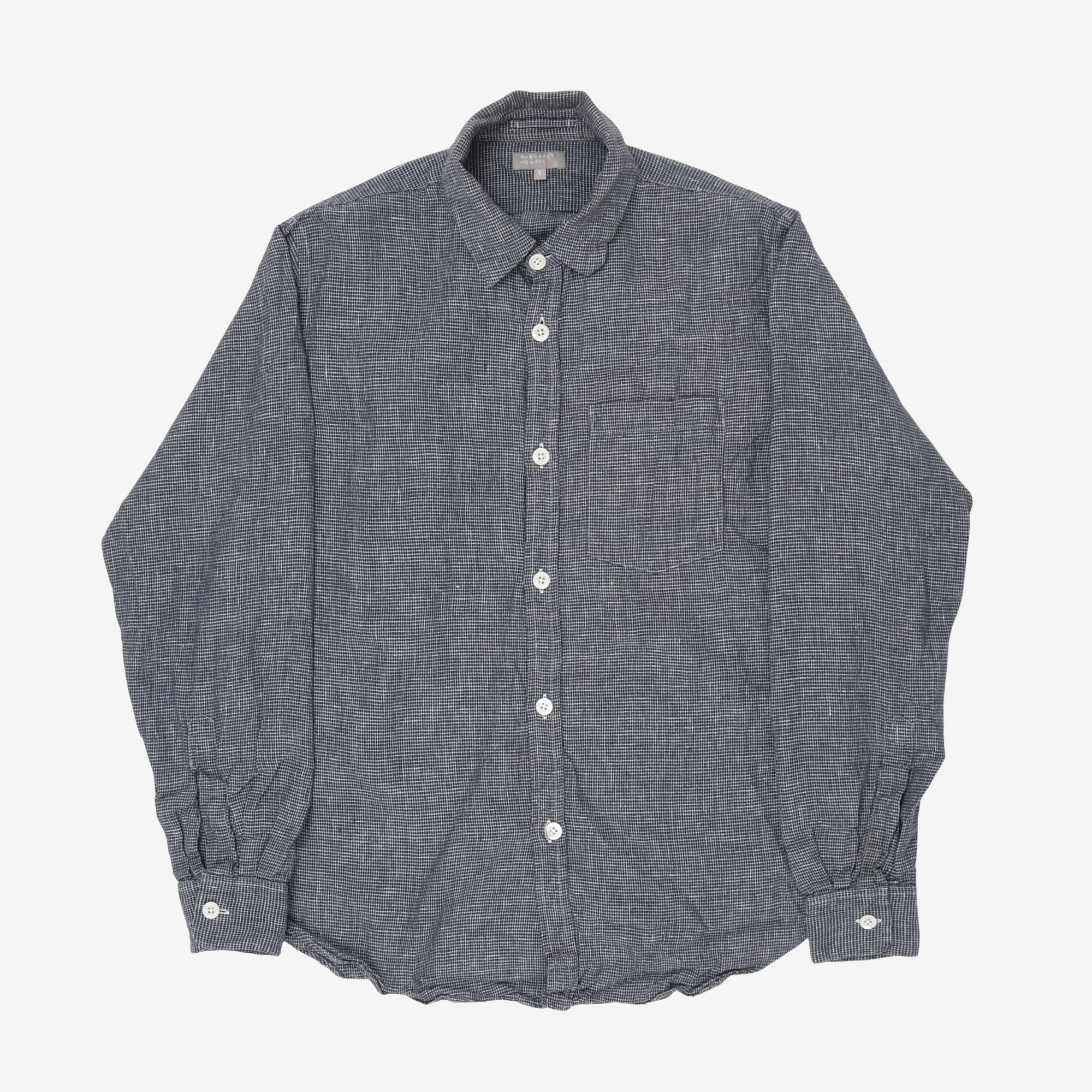 Image of Linen Check Shirt