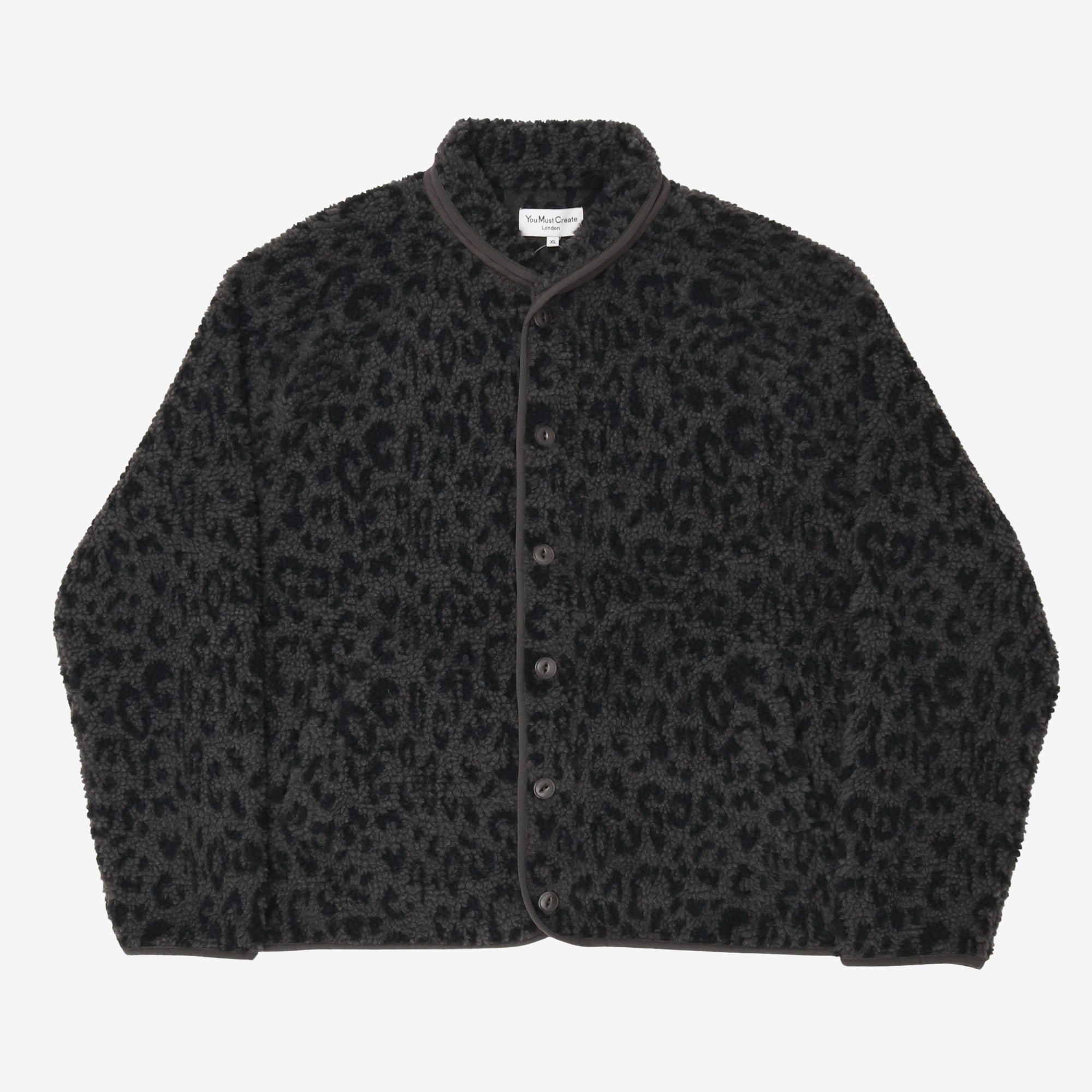 image of Leopard Print Shawl Fleece