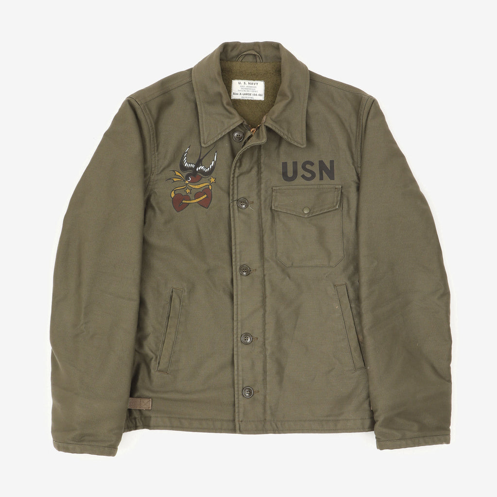 ⭐️大幅値下げ！⭐️デッドストック US NAVY A-2 Deck jacket