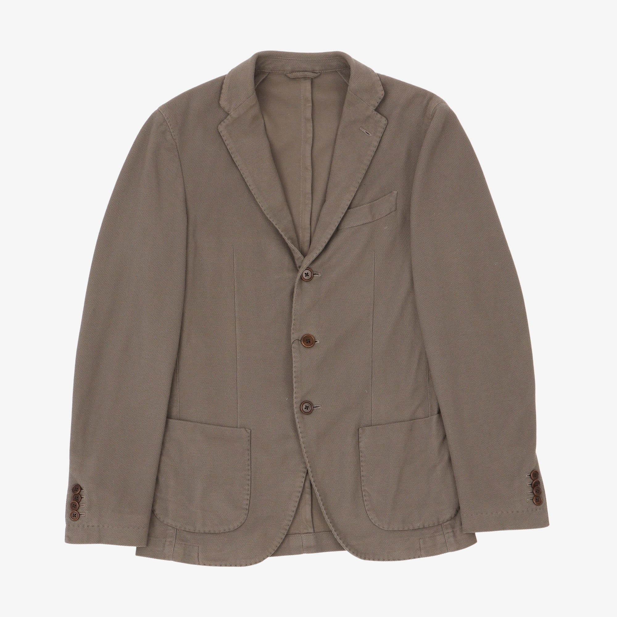 image of Textured Cotton Blazer