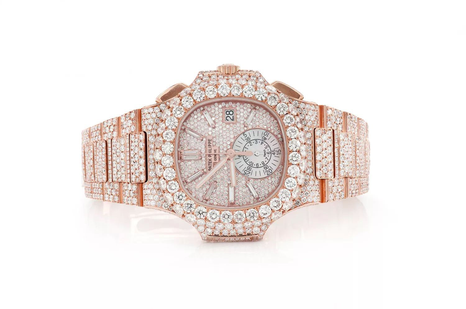 Patek Philippe 5980 18KR SS Iced Out Amina Sorel Fine Jewelry