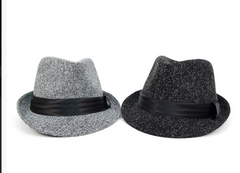 Fall/Winter Trilby Fedora Hat with Black Band