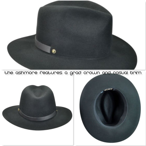The Ashmore features a Grad Crown and Casual Brim