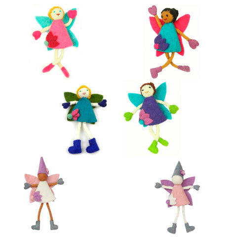 felt fairy dolls