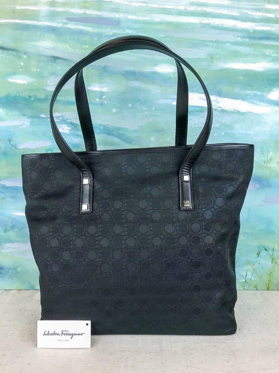 ferragamo black tote