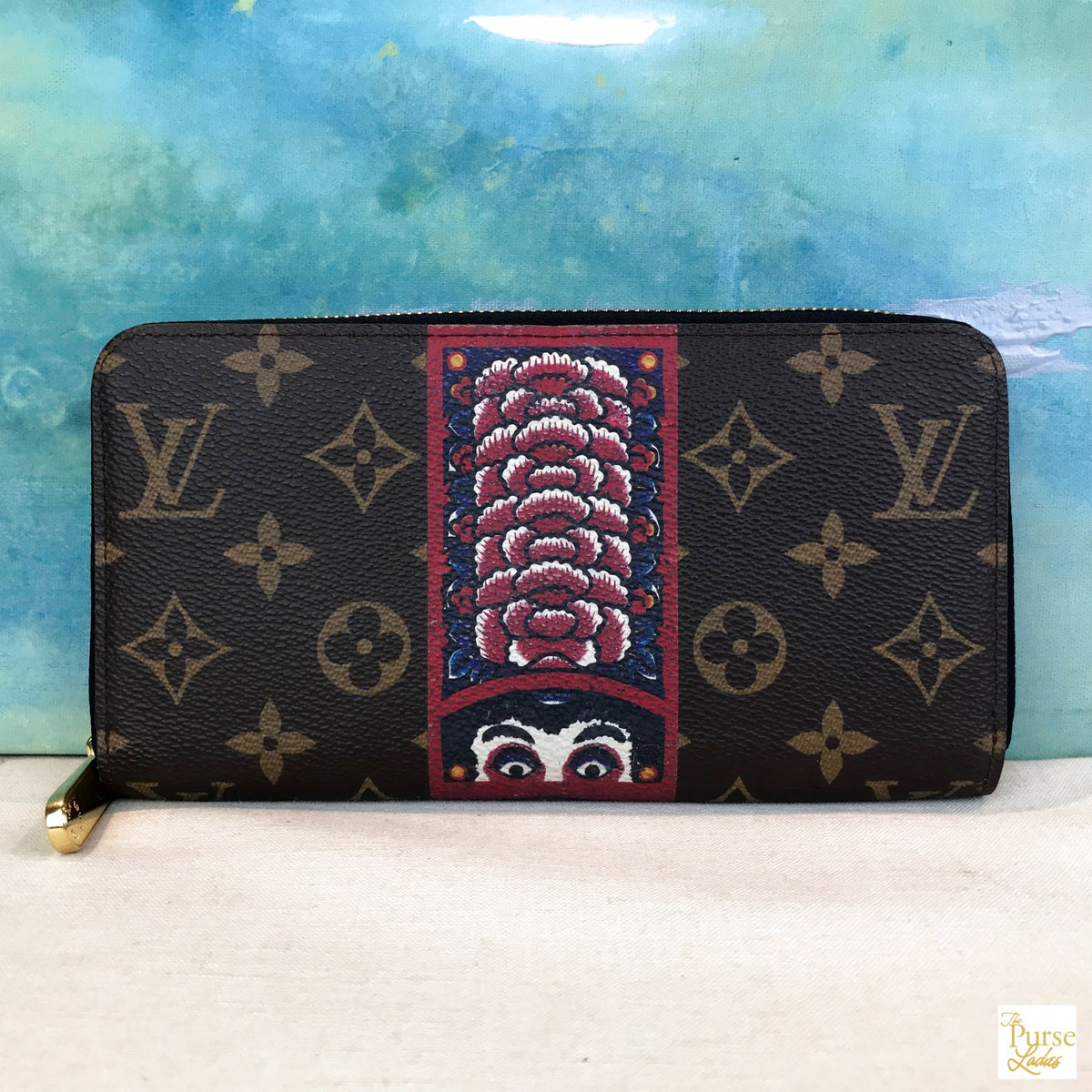 LOUIS VUITTON Brown Kabuki Zippy Wallet LIMITED EDITION — The Purse Ladies