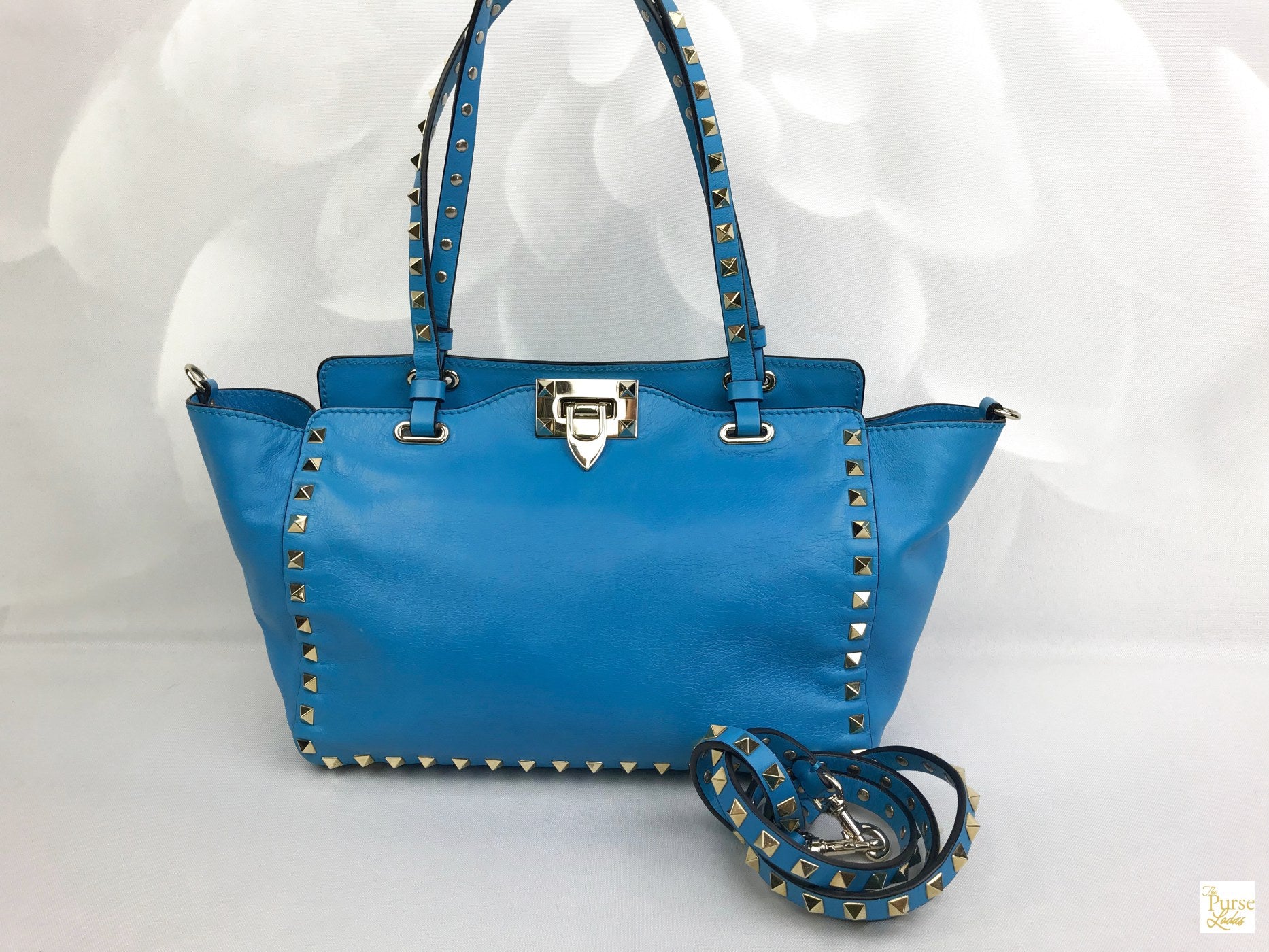 valentino blue tote