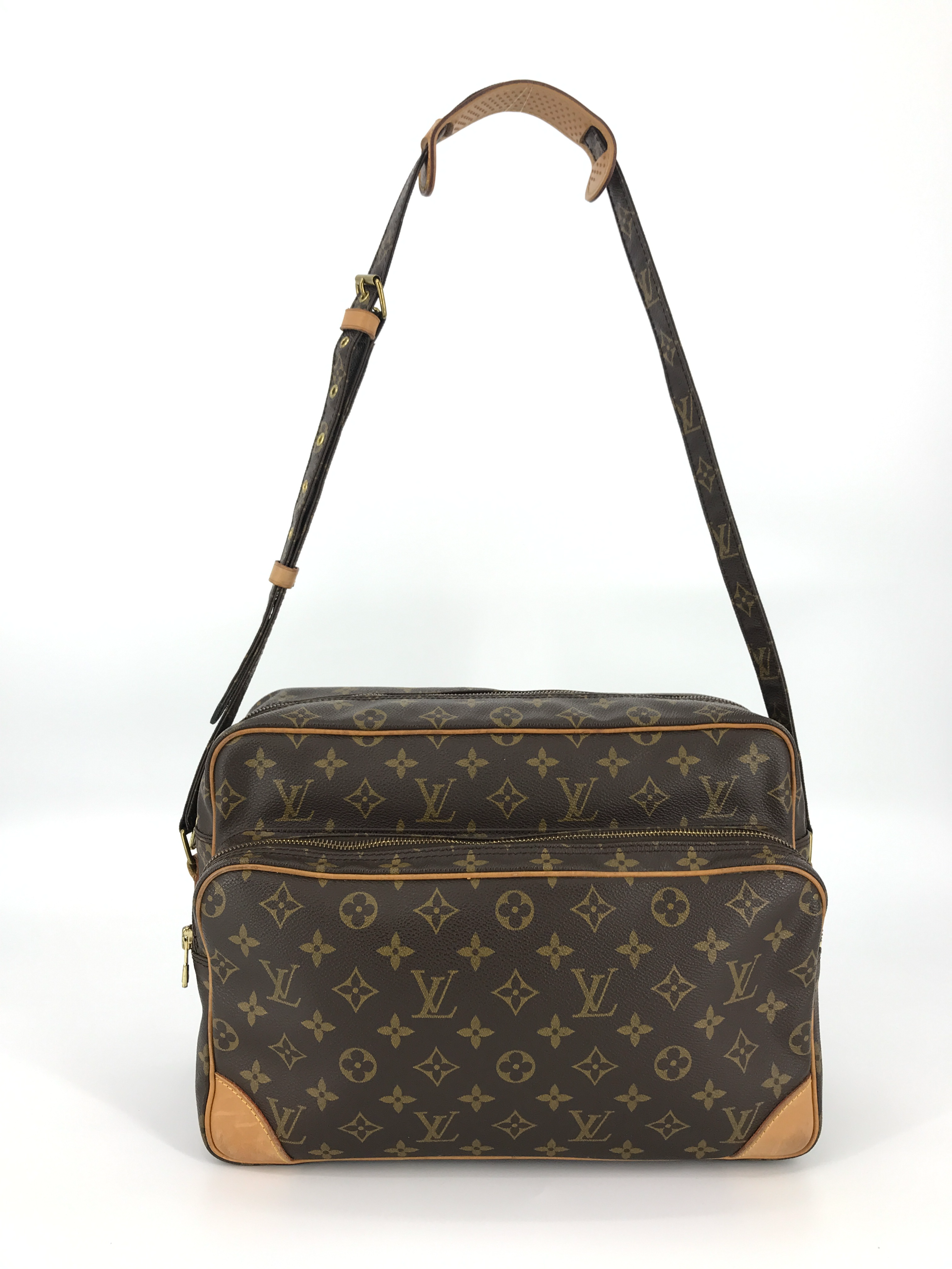 Vintage Larger Louis Vuitton Nil Crossbody Monogram Purse Bag Messenger Logo