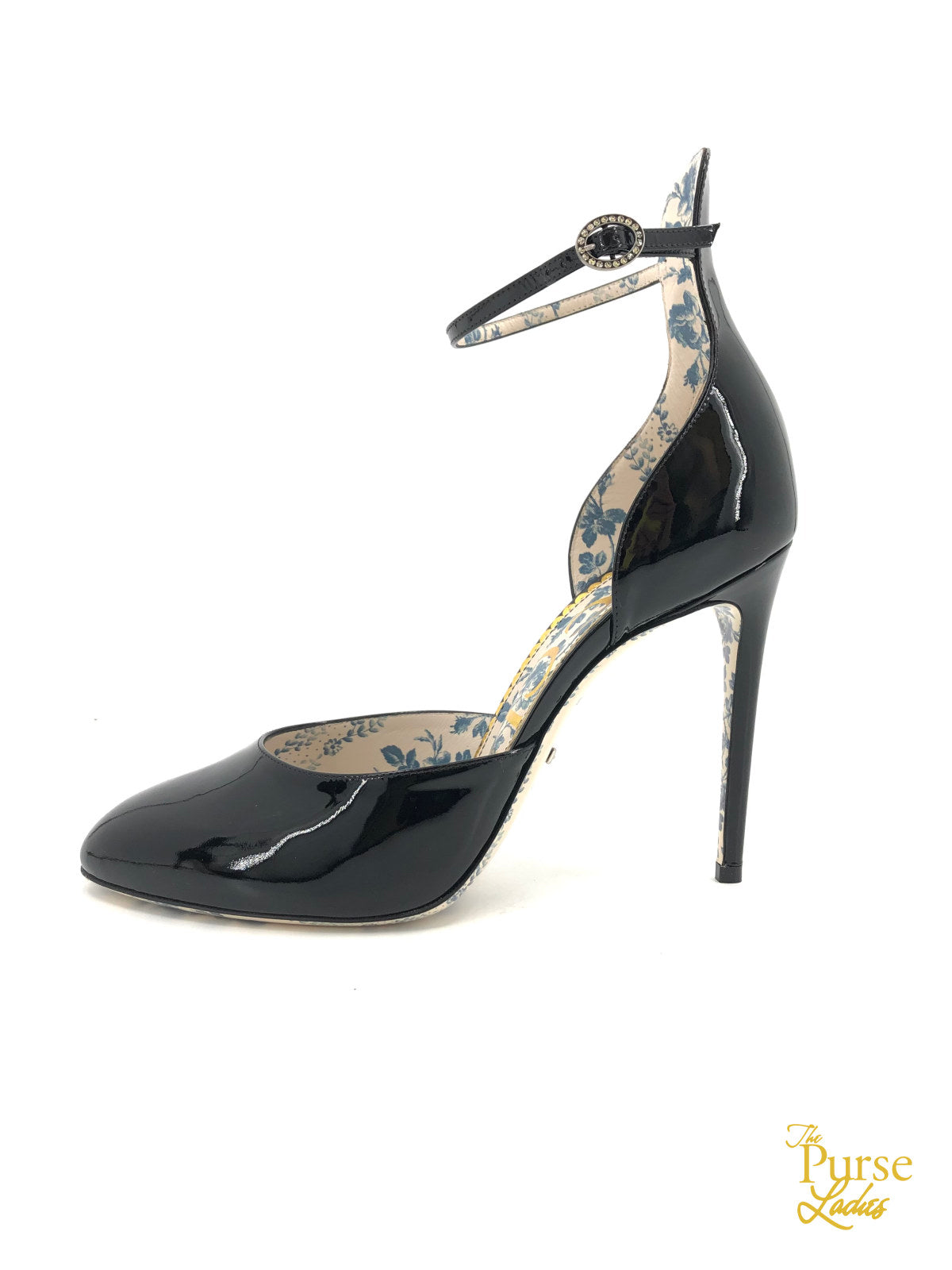 YVES SAINT LAURENT Tribute Croc Embossed Lace up Heels - The Purse