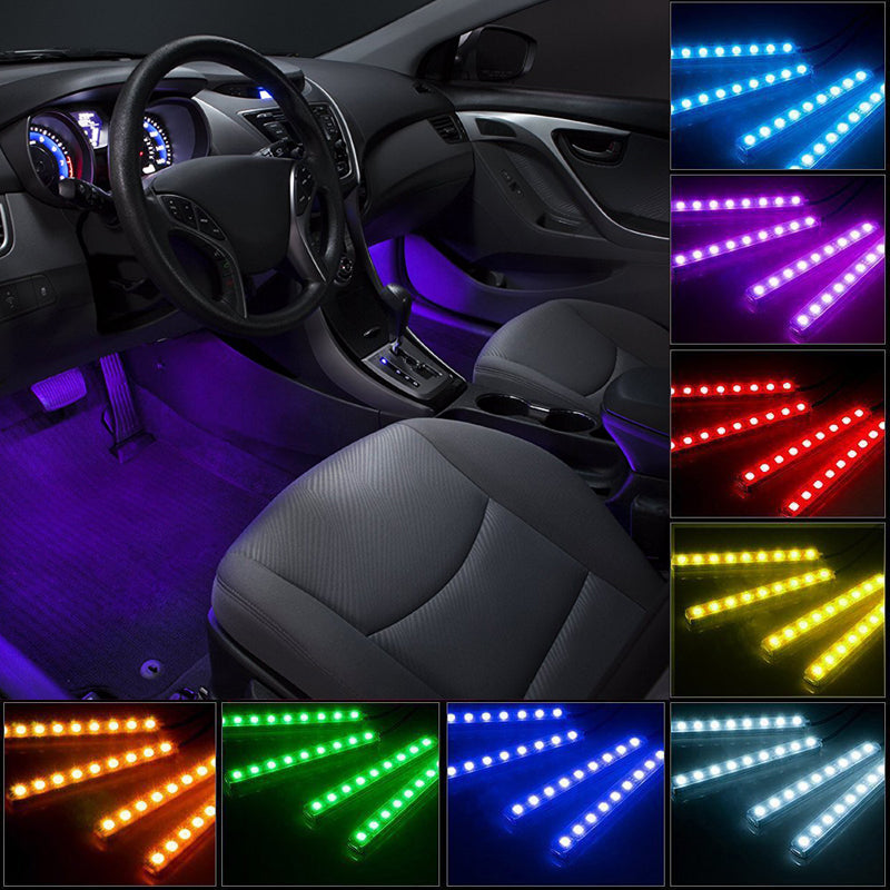 Auto Parts Accessories Interior Strip Led Blue 2x 12