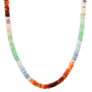 Peruvian Opal Disk Bead Necklace - Milestones by Ashleigh Bergman