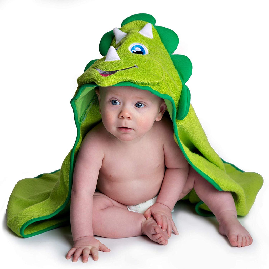 dinosaur baby towel