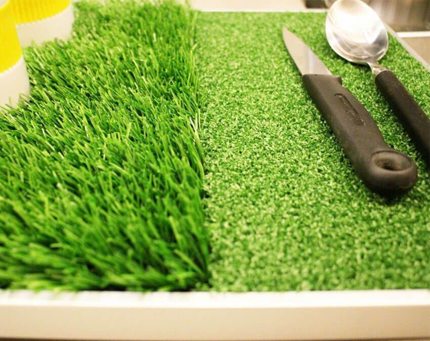 Dish Dryer | Artificial Grass Weird Cuts