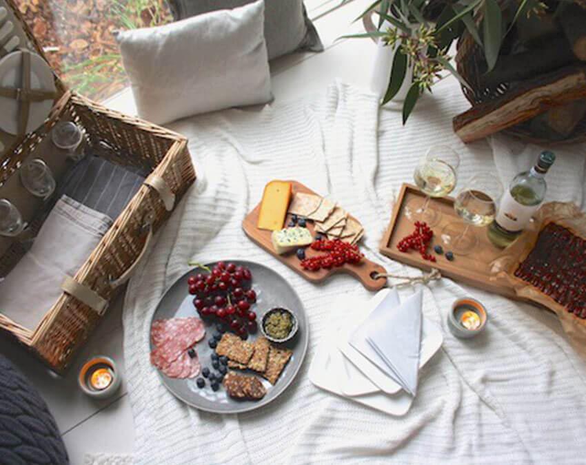 Cozy and Cheesey | Cutest Indoor Picnics