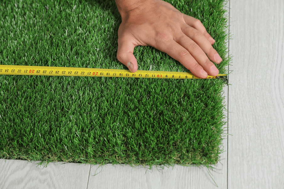 Preparing the artificial grass area for balconies and other hard surfaces