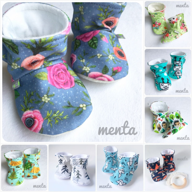 free baby booties sewing pattern