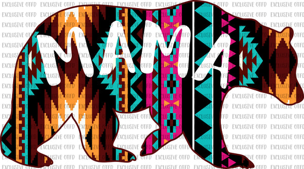 Aztec mama bear – On The Fritts Designs