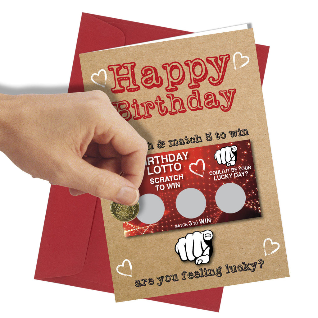 lottery birthday card